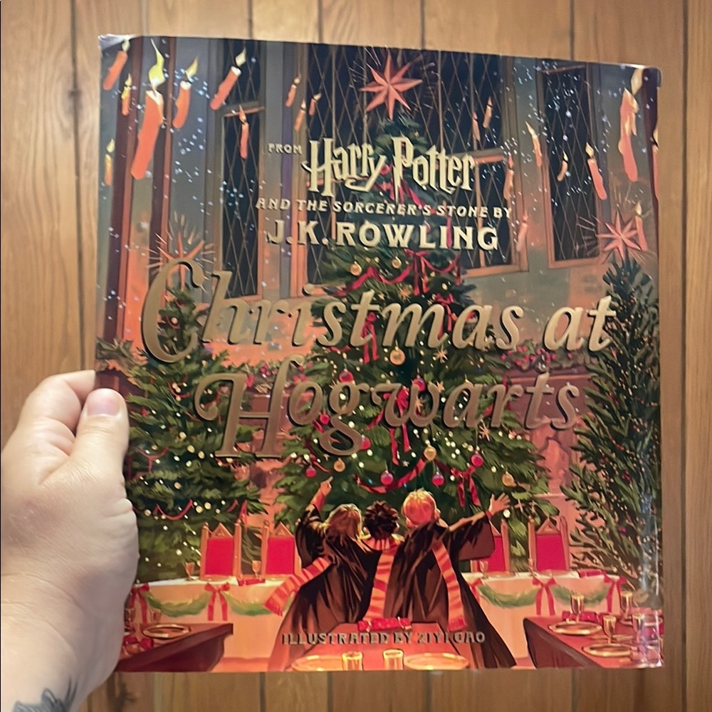 Scholastic Festive Book with Orange and Gold Cover